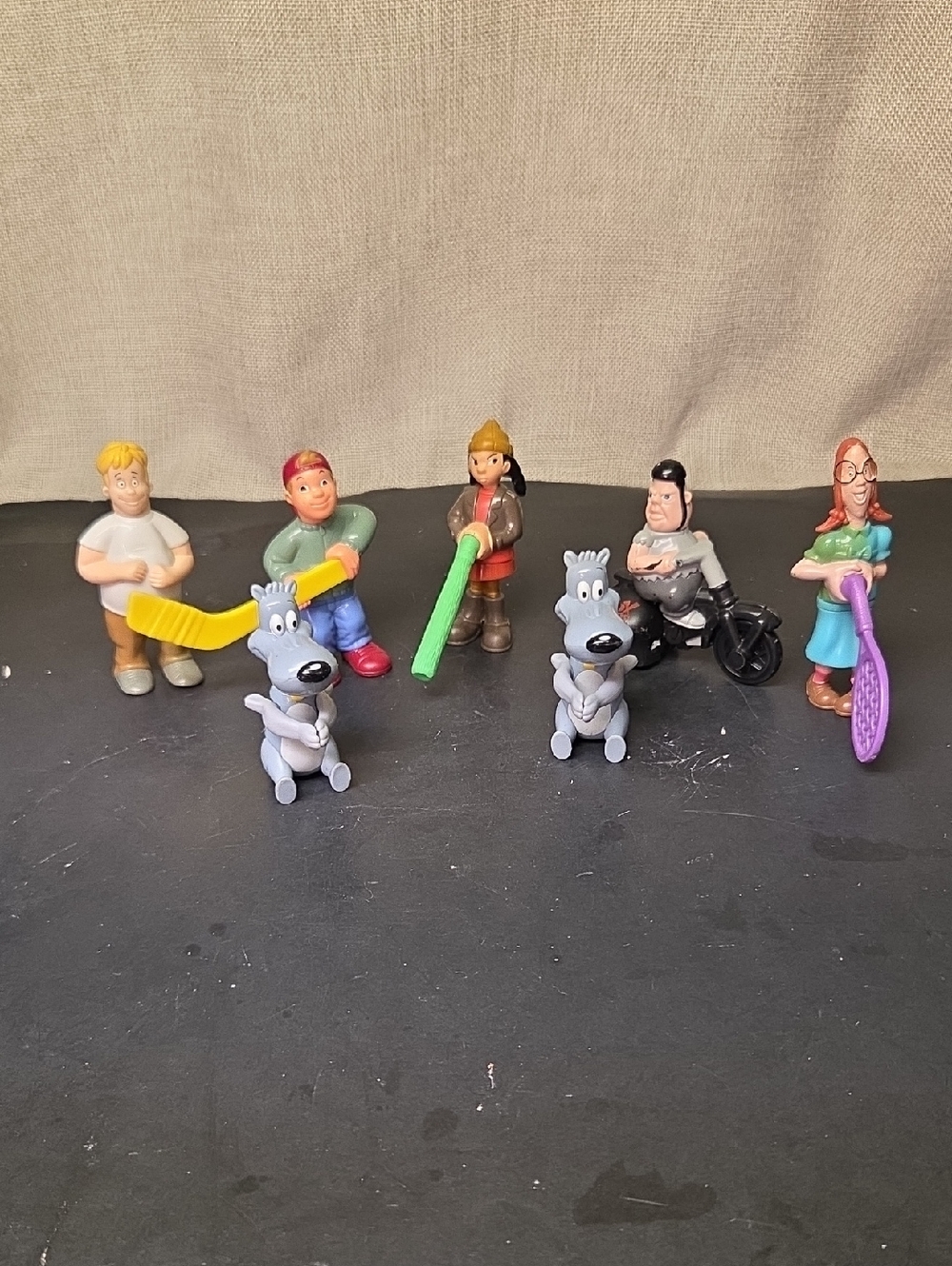 1998 Vintage McDonald's Disney Recess Happy Meal Meal Toys 7 Total